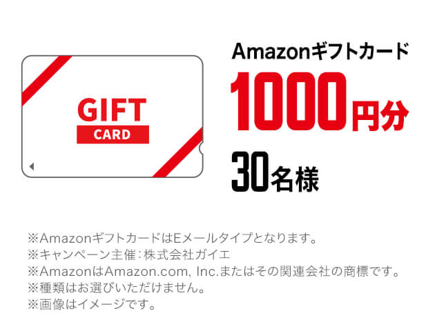 Amazonギフトカード 1000円分 30名様